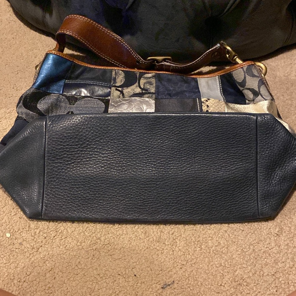 Coach patchwork hobo navy - Picture 2 of 4